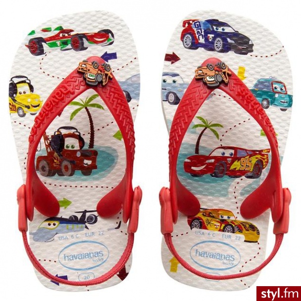 Havaianas SANDAŁKI JAPONKI BABY CARS - Klapki Buty Moda