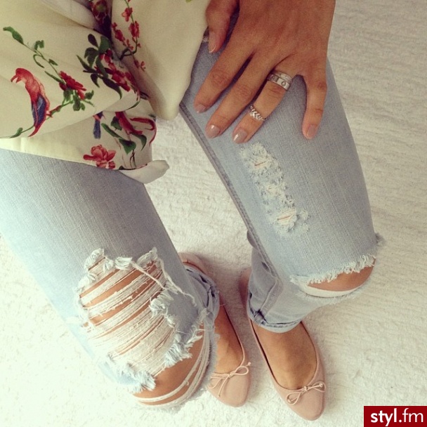 Jeansy Spodnie Moda
