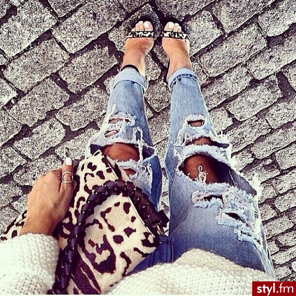 Jeansy Spodnie Moda