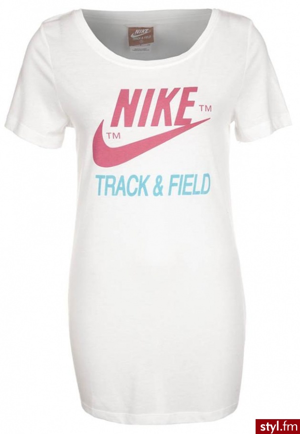 Nike Sportswear RU NTF READ Tshirt z nadrukiem biały - Bluzki Ciuchy Moda
