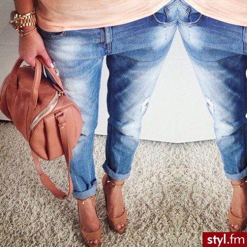 Jeansy Spodnie Moda