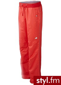 Bonprix Spodnie sportowe z mikrofazy czerwień homara 946415_2065 - Pozostałe Spodnie Moda