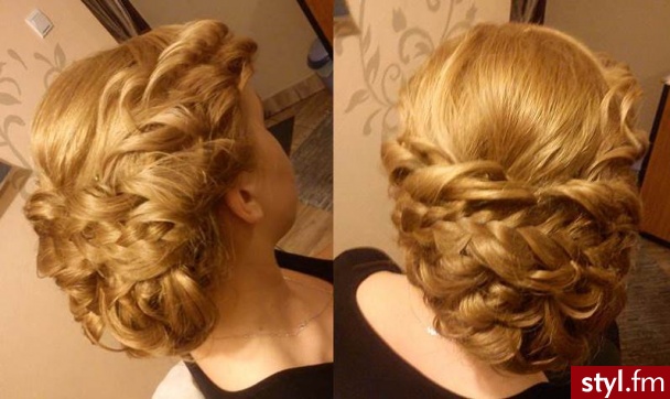 Blond Upięcie Kręcone Ślubne Długie Fryzury