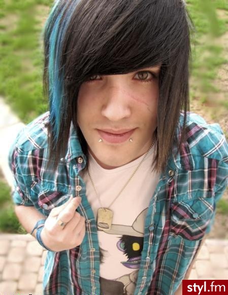EMO Alternatywne Średnie Fryzury