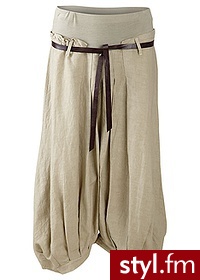 Bonprix Spodnie lniane 975136_19162 - Pozostałe Spodnie Moda