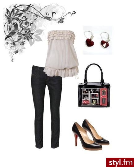 Informacje:

spodnie Topshop
bluzka Miss Selfridge
buty Christian Louboutin
torebka Lulu Guinness
kolczyki Swarovski - Styler