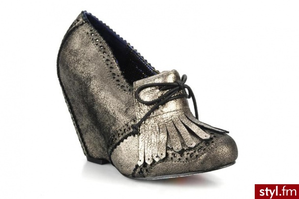 Irregular Choice BUTY SZNUROWANE I M FROM THE FUTURE BY IRREGULAR CHOICE (złoty) WIELOKOLOROWY BOTKI - Botki Buty Moda