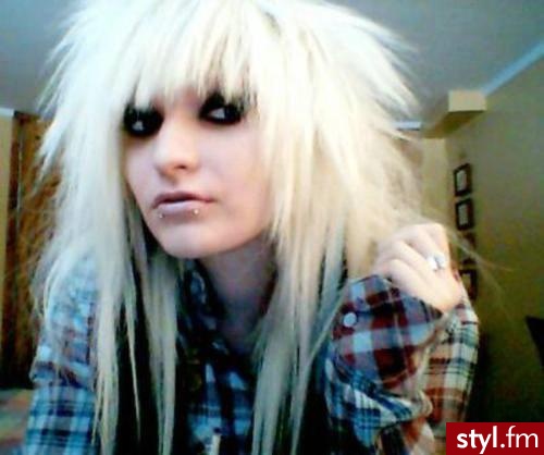 EMO Alternatywne Średnie Fryzury