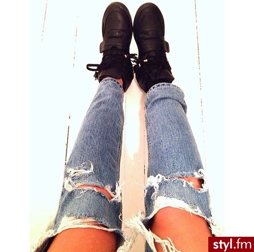 Jeansy Spodnie Moda