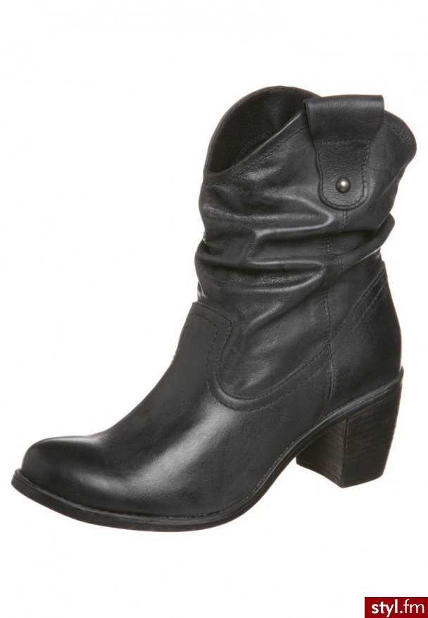 zign Botki kowbojki i motocyklowe szary (542579) - Botki Buty Moda
