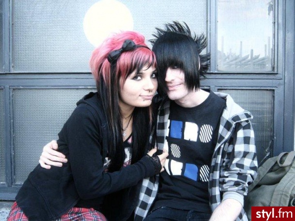 EMO Alternatywne Średnie Fryzury