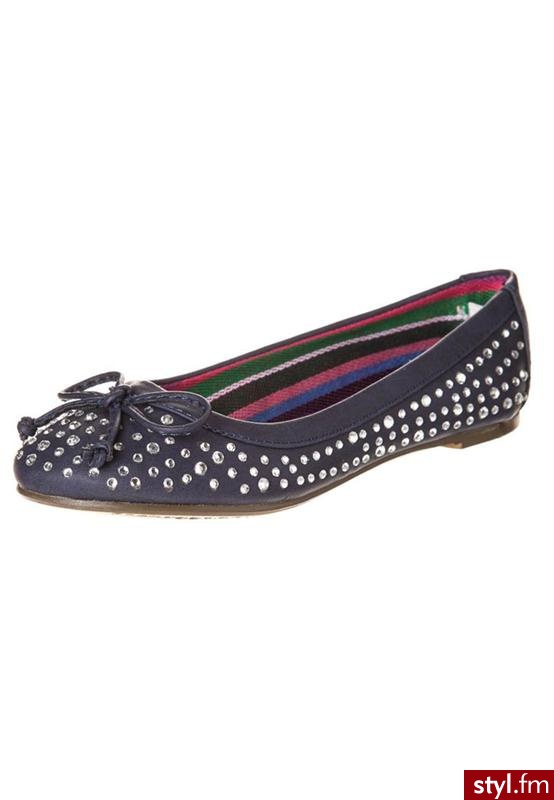 Francesco Milano Baleriny niebieski Balerinki - Balerinki Buty Moda