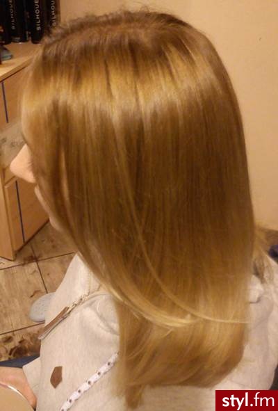 Blond Rozpuszczone Proste Na co dzień Średnie Fryzury