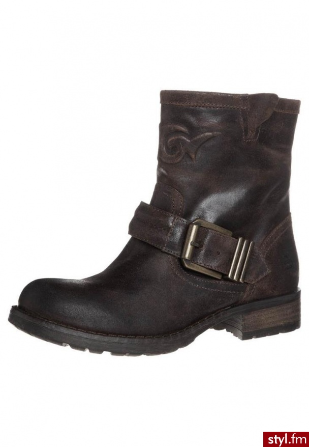 Bullboxer Botki kowbojki i motocyklowe brązowy (363784) - Botki Buty Moda