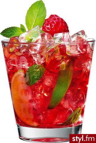 40ml rumu
pół limonki
5 truskawek
kilka listków mięty
sprite
kruszony lód - Kuchnia