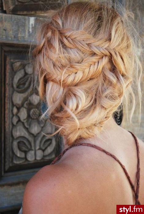 Blond Upięcie Proste Na co dzień Długie Fryzury
