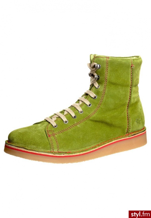 Grünbein LOUIS Botki & botki do kostki zielony - Botki Buty Moda