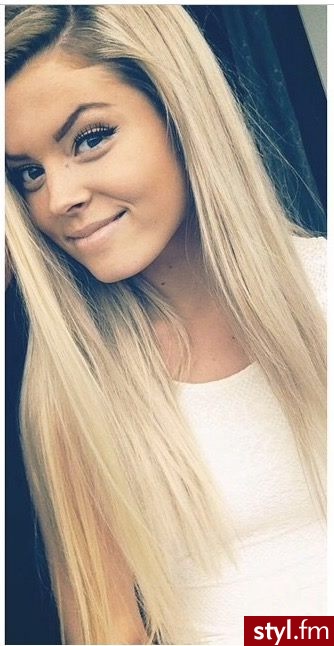 Blond Rozpuszczone Proste Na co dzień Długie Fryzury