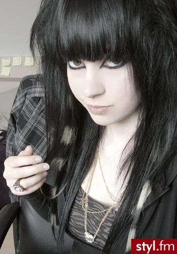 EMO Alternatywne Średnie Fryzury