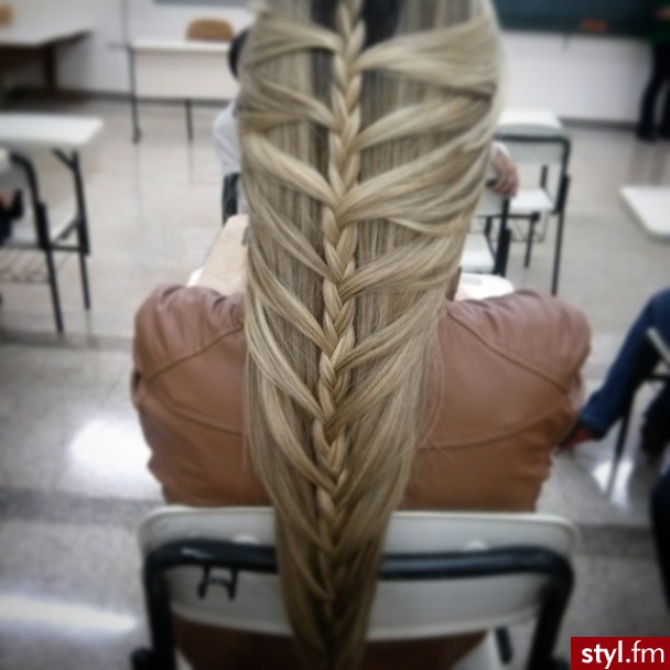 Blond Rozpuszczone Proste Na co dzień Długie Fryzury