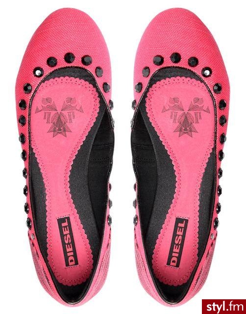 balerinki firmy Diesel - 54 GBP - Pozostałe Buty Moda