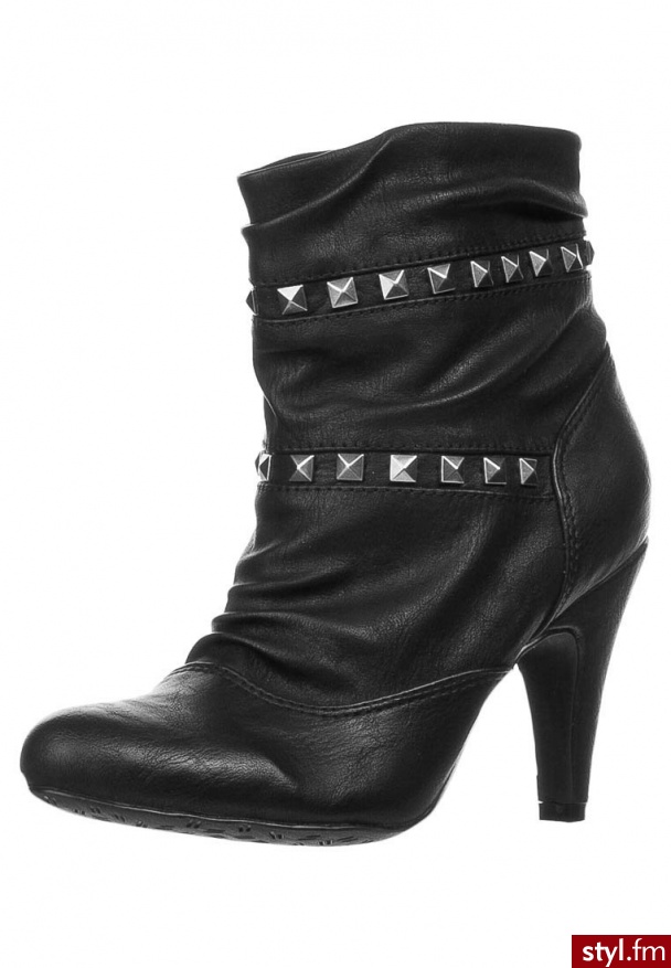 Anna Field Botki na obcasie czarny - Botki Buty Moda