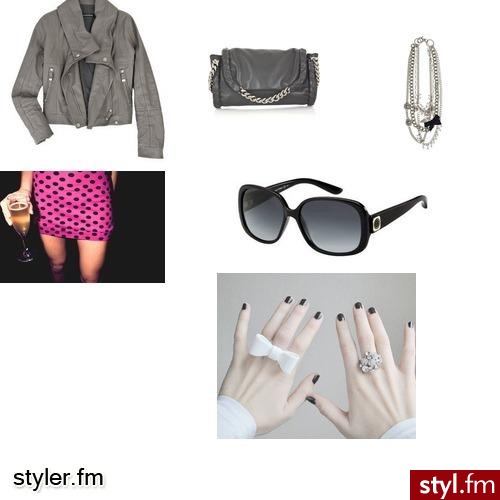 Różowo-czara biedronka <3 - Styler