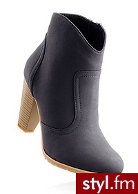 Bonprix Botki czarny 917075_25170 - Botki Buty Moda