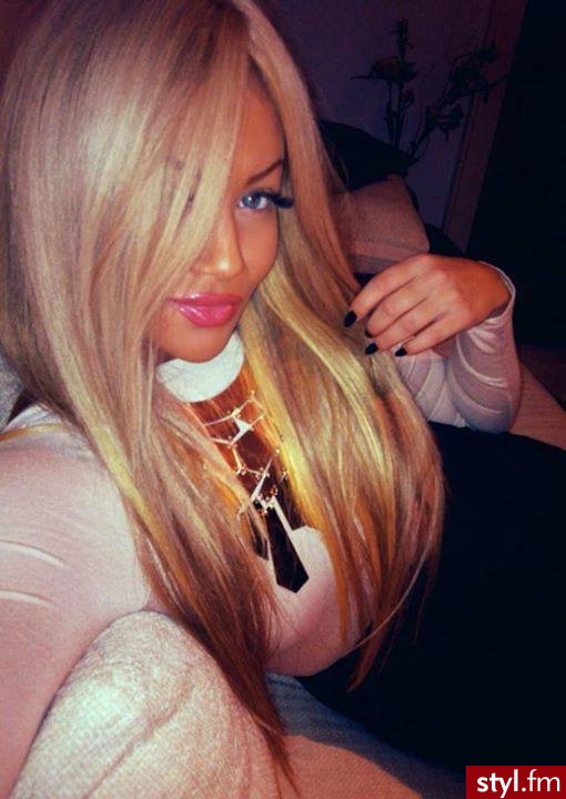 Blond Rozpuszczone Proste Na co dzień Długie Fryzury
