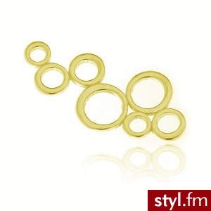 Element ozdobny charms srebro próba 925 pozłacane - Wisiorki Biżuteria Moda