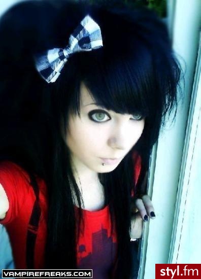 EMO Alternatywne Średnie Fryzury