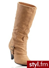 Bonprix Kozaki wielbłądzia wełna 979904_25185 - Kozaki Buty Moda