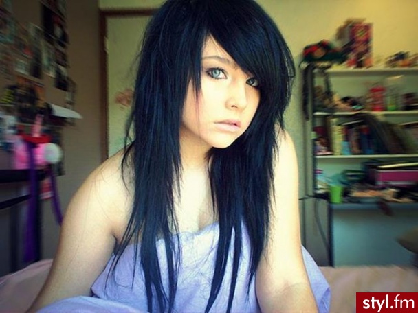 EMO Alternatywne Średnie Fryzury