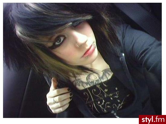 EMO Alternatywne Średnie Fryzury