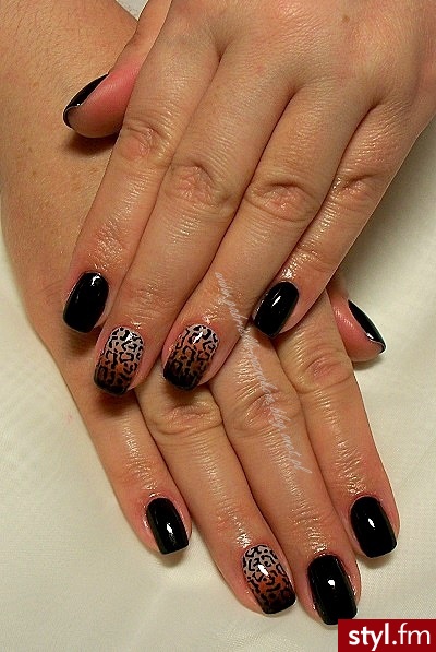 manicure hybrydowy  - Kwadratowe Żelami Naturalne Paznokcie