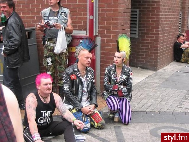 Punk Rock Alternatywne Średnie Fryzury