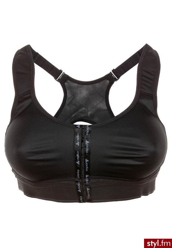 ODLO HIGH POWER FRONT Biustonosze sportowe czarny - Biustonosze Bielizna Moda