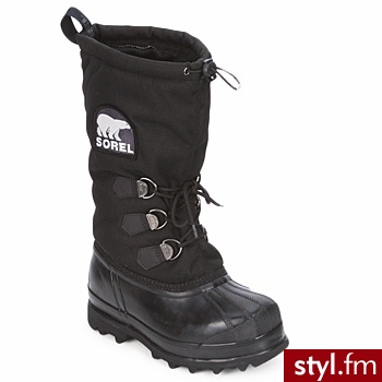 Sorel BUTY GLACIER Black - Kozaki Buty Moda