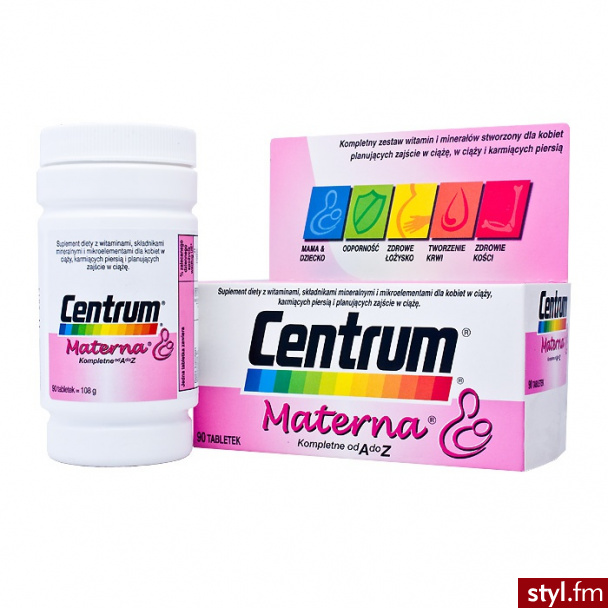 Wyeth Centrum Materna X 90 Tabl - Bransoletki Biżuteria Moda