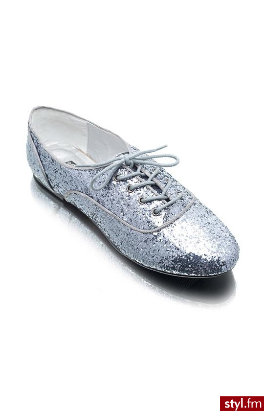 CS-497-30 QUALM JAZZÓWKI GLITTERKI (SZARY) - Pozostałe Buty Moda