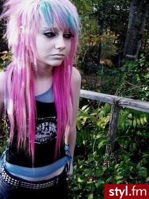 EMO Alternatywne Średnie Fryzury