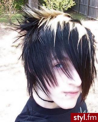 EMO Alternatywne Średnie Fryzury