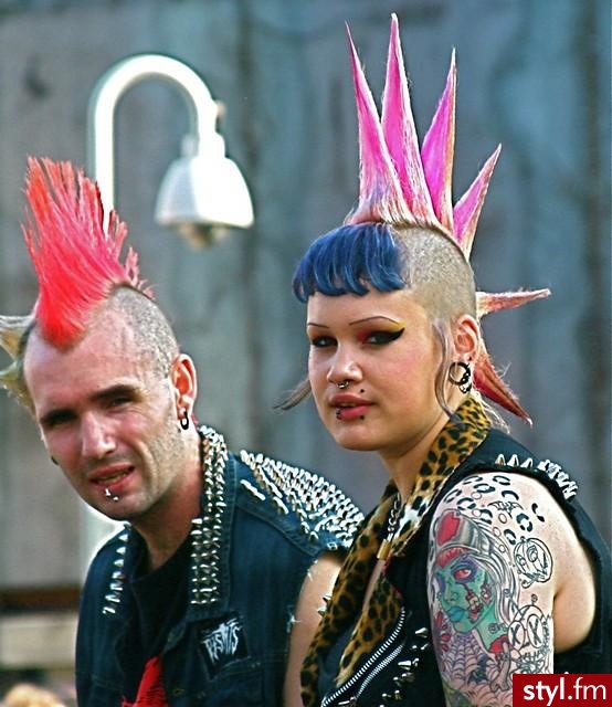 Punk Rock Alternatywne Średnie Fryzury