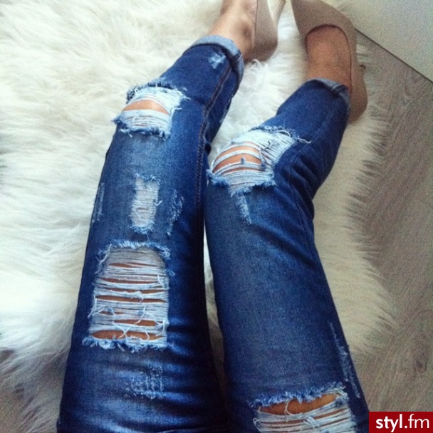 Jeansy Spodnie Moda