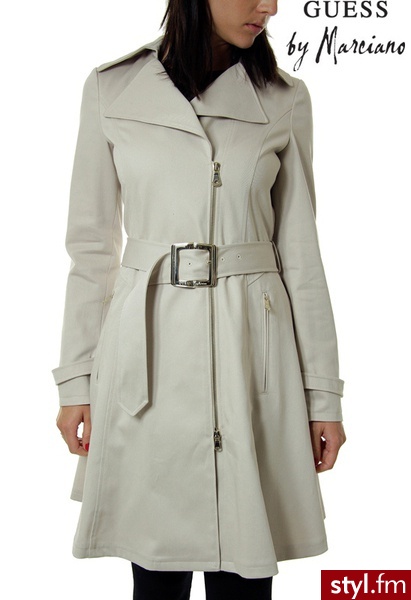 Guess PŁASZCZ BY MARCIANO WOVEN TRENCH COAT - Płaszcze Okrycia Moda