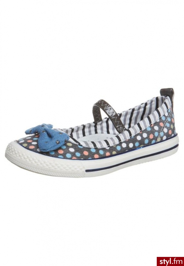 STUPS Baleriny szary Balerinki - Balerinki Buty Moda
