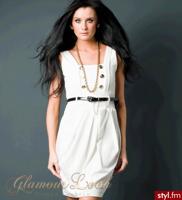 BODY COVER  SUKIENKA MINI KLASYKA PASEK KREMOWA M 38 - Body Bielizna Moda