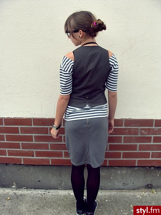 spódniczka sekretarka - Moda uliczna Inne Moda