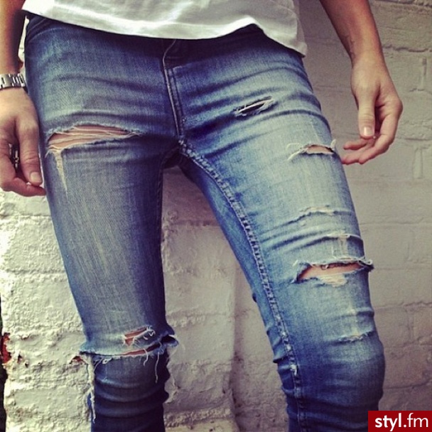 Jeansy Spodnie Moda