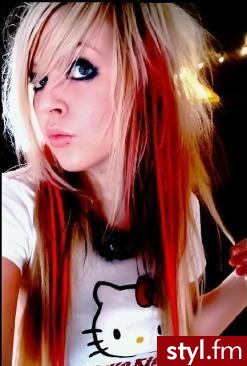 EMO Alternatywne Średnie Fryzury